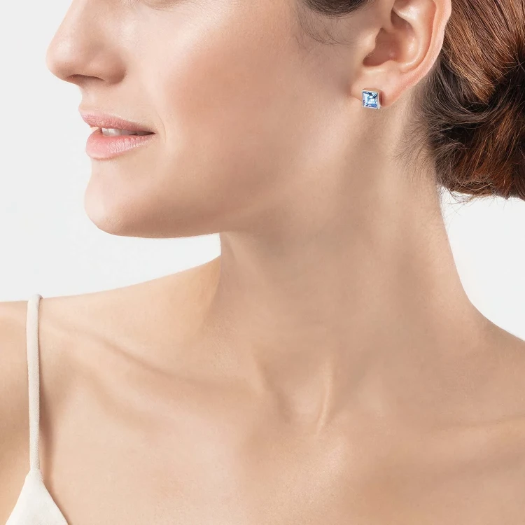 Пусеты Coeur de Lion  Light Blue-Silver 0500/21-0741