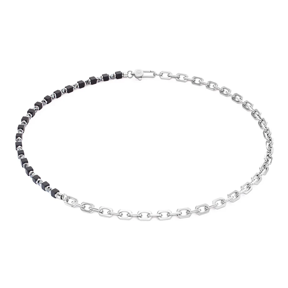 Цель-колье мужское Coeur de Lion Black 0909/10-1300