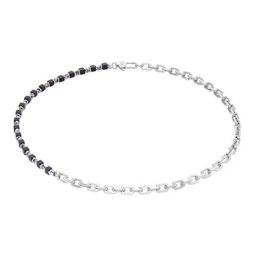 Цель-колье мужское Coeur de Lion Black 0909/10-1300