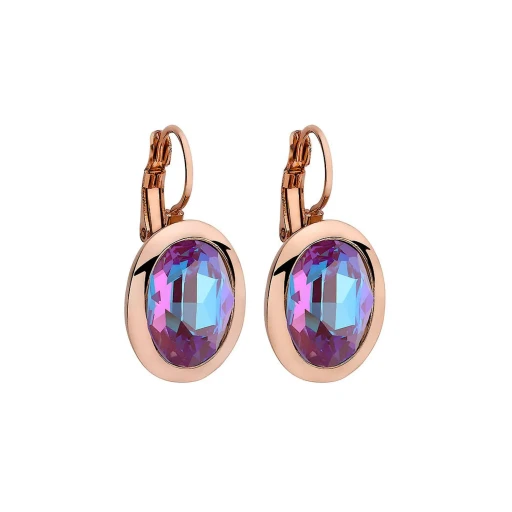 Серьги Qudo Tivola Burgundy Delite 303179 R/RG