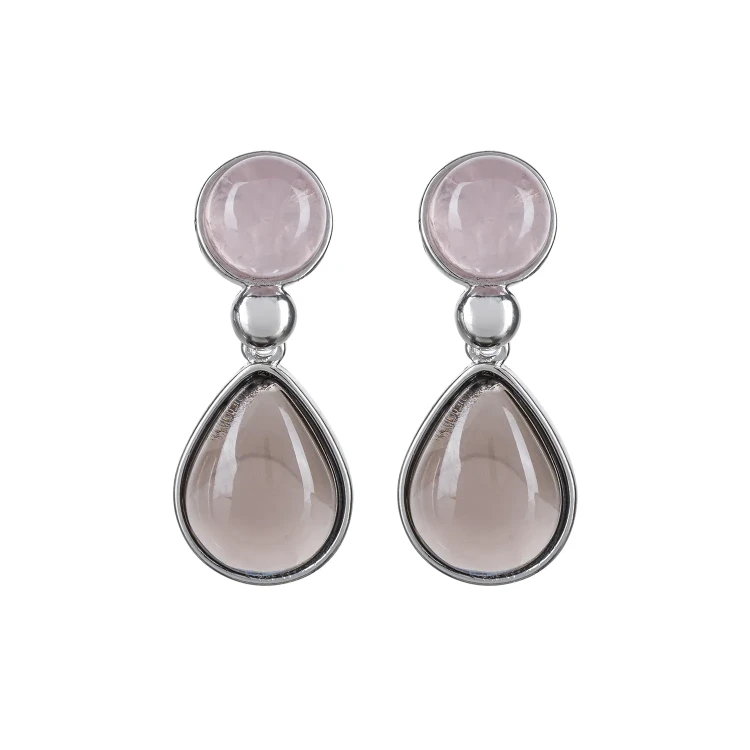 Серьги Possebon Q. Rose, Obs Fume A0738.7.11 S