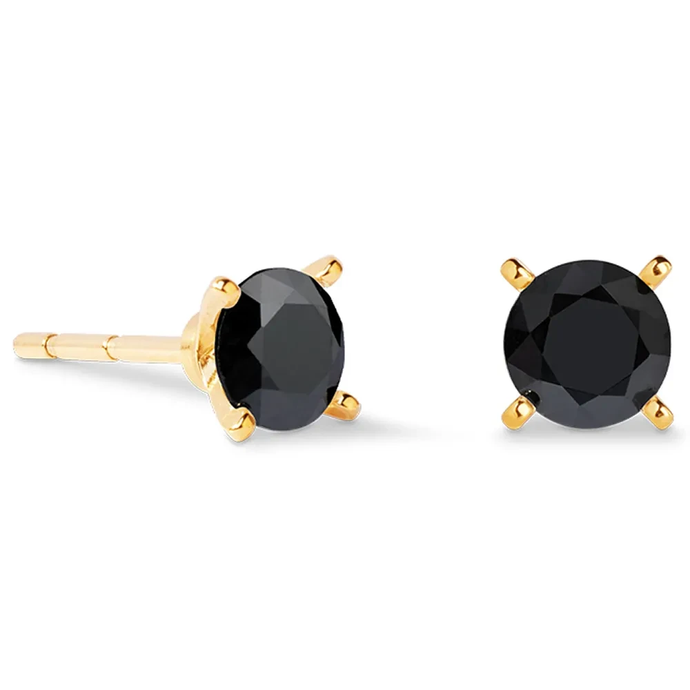 Серьги Coeur de Lion Black-Gold 0207/21-1316