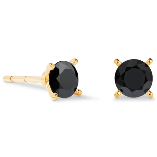 Серьги Coeur de Lion Black-Gold 0207/21-1316