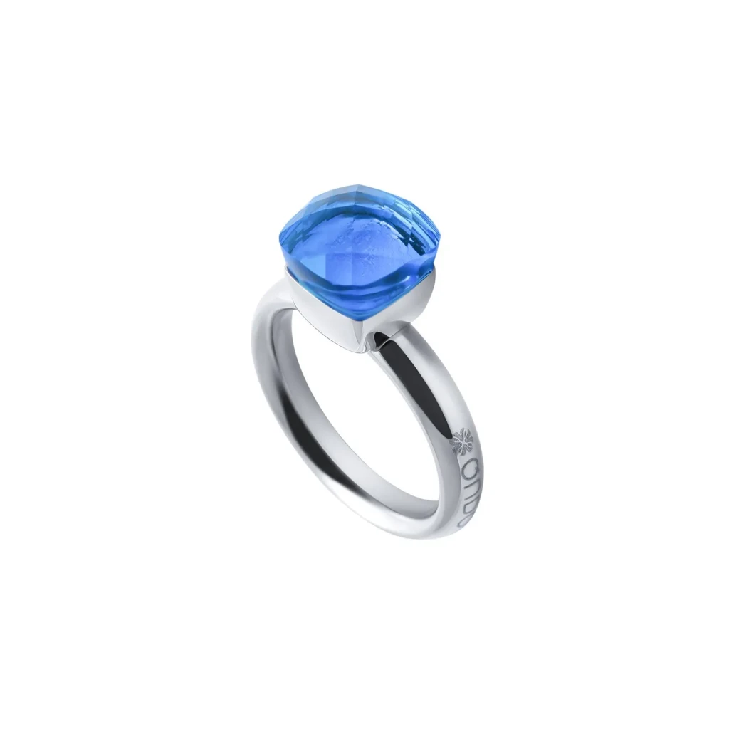 Кольцо Qudo Firenze sapphire 18 мм 611713 BL/S