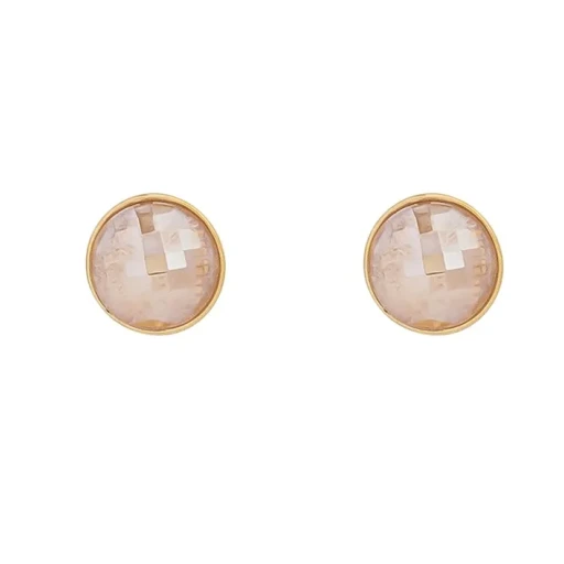 Пусеты Possebon quartz rose A1184.9 R/G