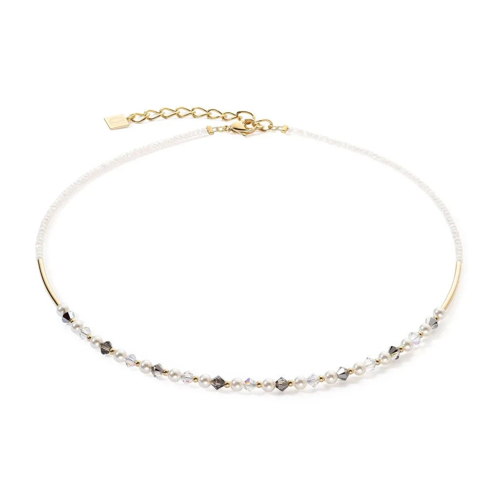 Колье Coeur de Lion Grey-Crystal 6022/10-1218