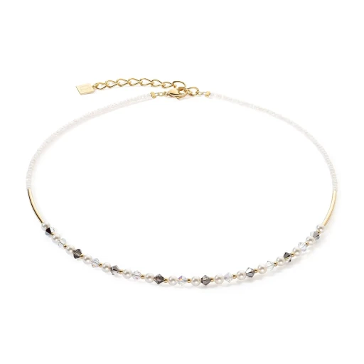 Колье Coeur de Lion Grey-Crystal 6022/10-1218