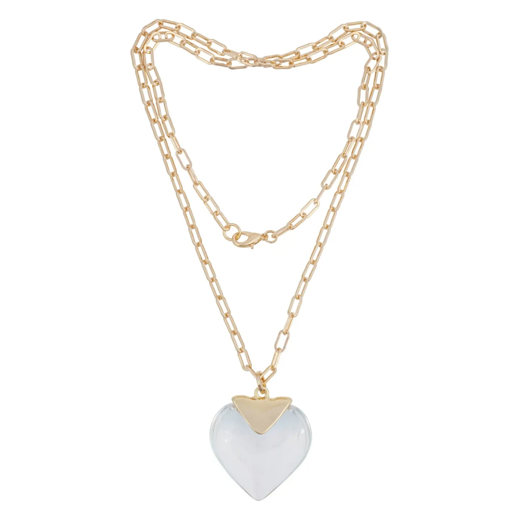 Колье Fiore Luna Crystal Heart LN5118 BW/RG