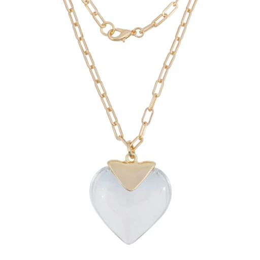 Колье Fiore Luna Crystal Heart LN5118 BW/RG