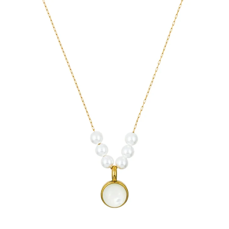 Колье Fiore Luna SHELL WHITE BP03172-1 BW/G