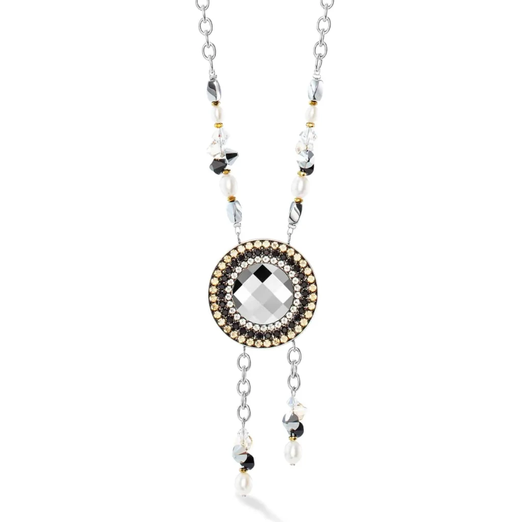 Колье Coeur de Lion Black-Crystal 1134/10-1318