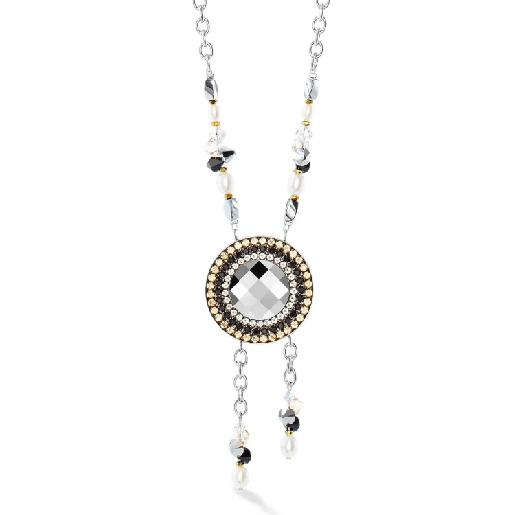 Колье Coeur de Lion Black-Crystal 1134/10-1318
