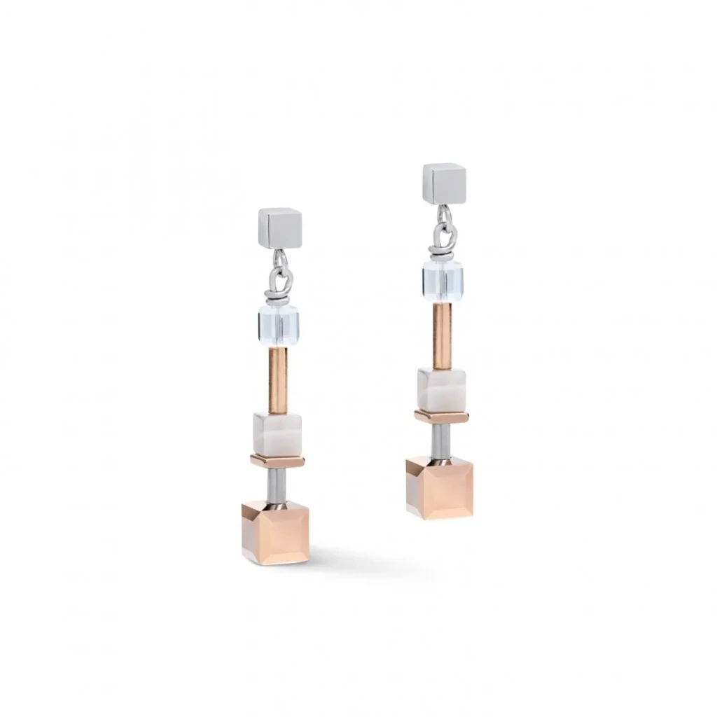 Серьги Coeur de Lion Rosegold-Silver 5061/21-1631