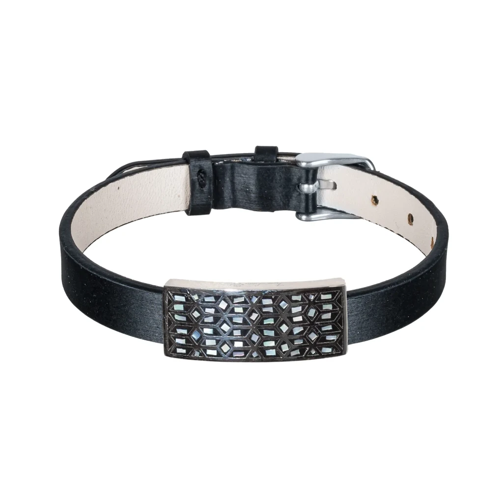 Браслет Fiora Luna на кожаном черном ремешке CB03209-2A S