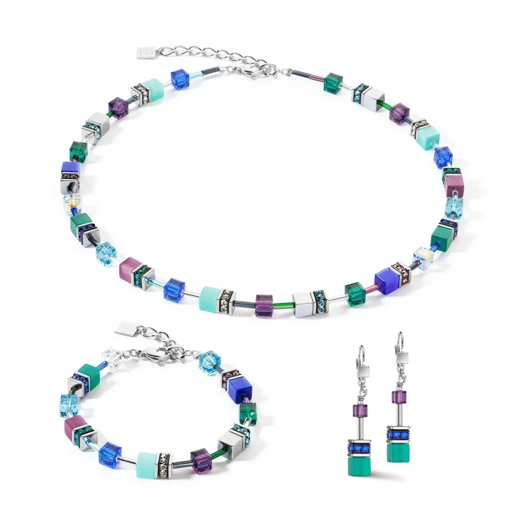 Серьги Coeur de Lion Turquoise-Purple 2838/20-0608