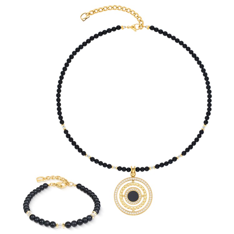 Колье Coeur de Lion Black-Gold 2062/10-1316