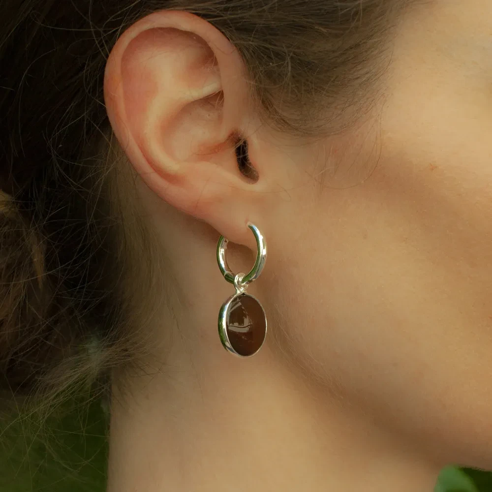 Серьги Fiore Luna COFFE AGATE LE1117 BR/S