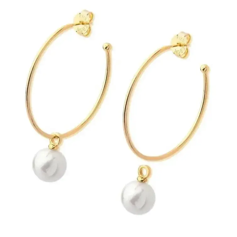 Серьги Possebon White Pearl A0063.1  BW/G