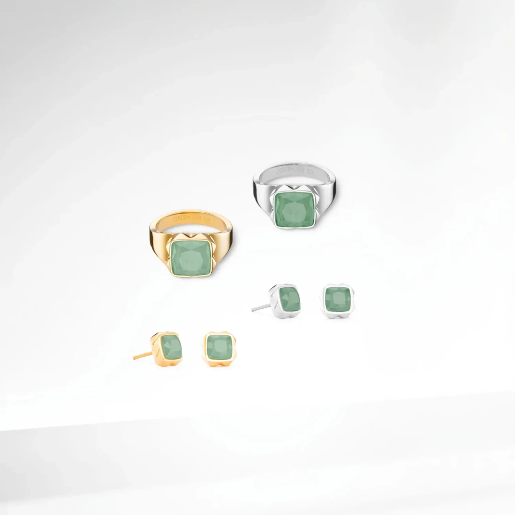 Кольцо Coeur de Lion Green-Silver 1200/40-0517 52