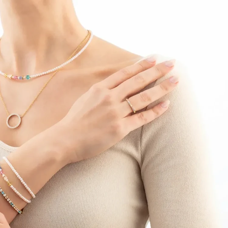 Кольцо Coeur de Lion Multicolour Pastel Gold 0146/40-1590 60