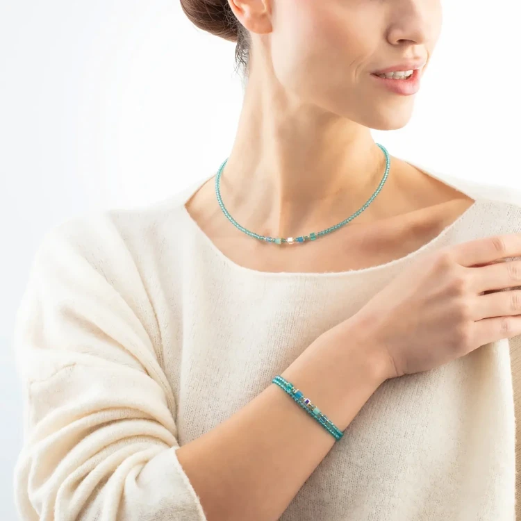Колье Coeur de Lion Turquoise 4464/10-0600