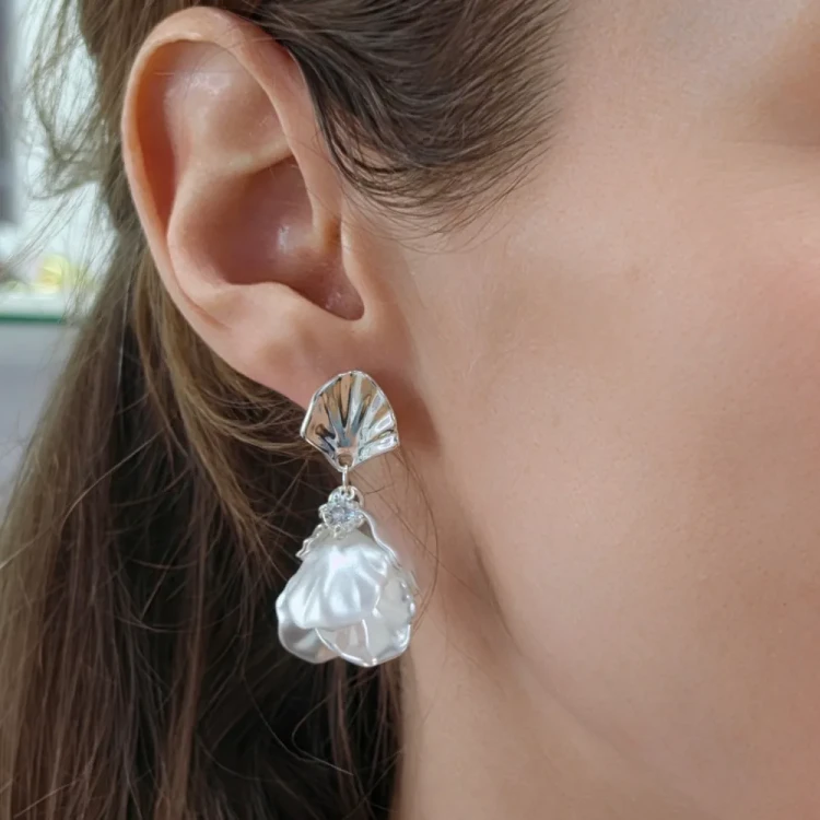 Серьги Fiore Luna IMITATION MOTHER-OF-PEARL ABE25644-02 S