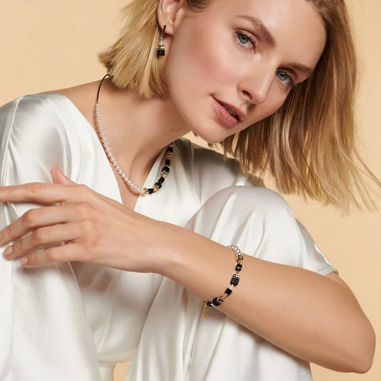 Браслет Coeur de Lion Black-Gold 5086/30-1316