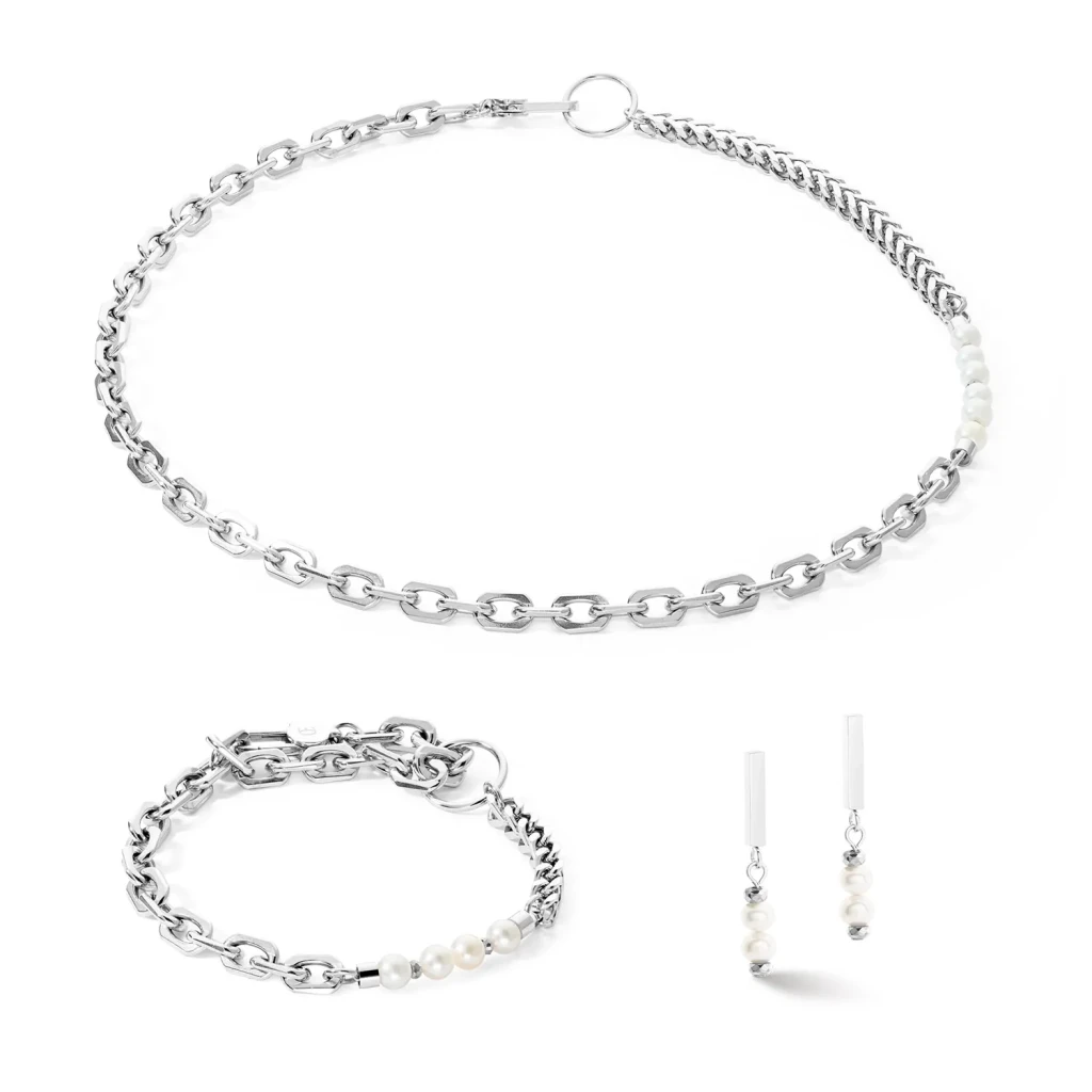 Пусеты Coeur de Lion White-Silver 1120/21-1417