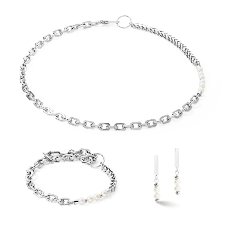 Пусеты Coeur de Lion White-Silver 1120/21-1417
