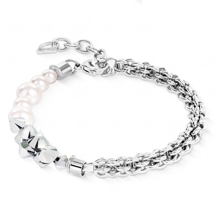 Браслет Coeur de Lion White-Silver 2060/30-1417