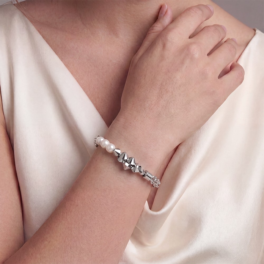 Браслет Coeur de Lion White-Silver 2060/30-1417