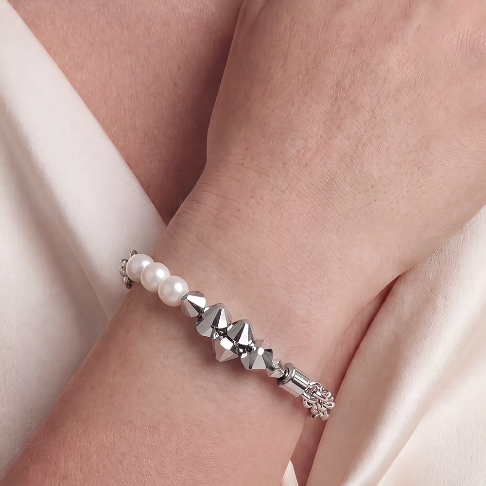 Браслет Coeur de Lion White-Silver 2060/30-1417