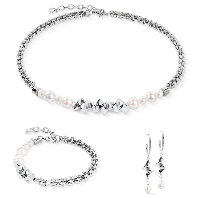 Браслет Coeur de Lion White-Silver 2060/30-1417