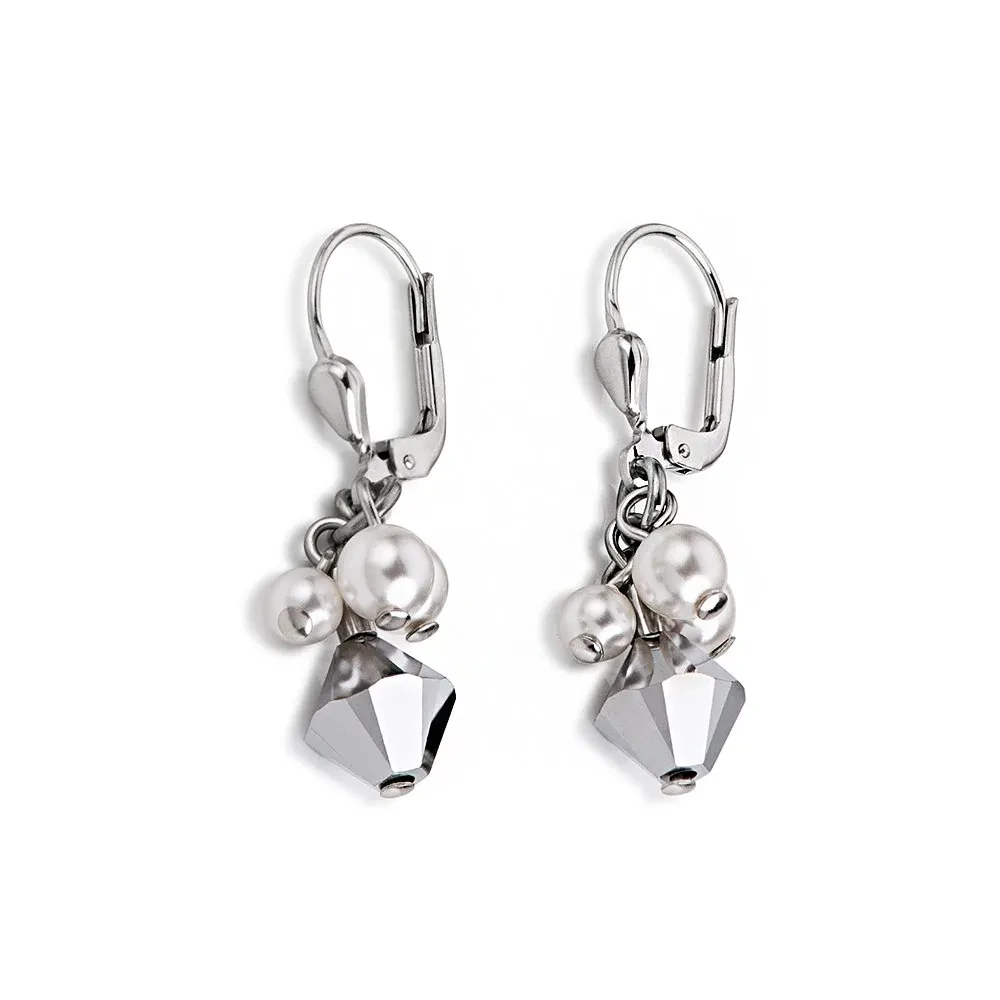 Серьги Coeur de Lion White 4871/20-1400