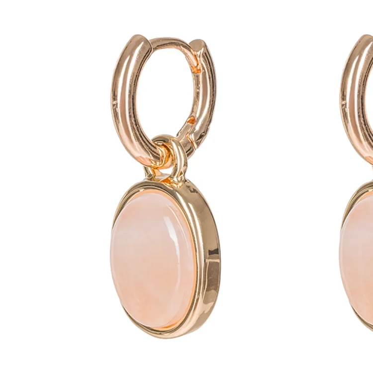 Серьги Fiore Luna ROSE QUARTZ LE1202 R/G