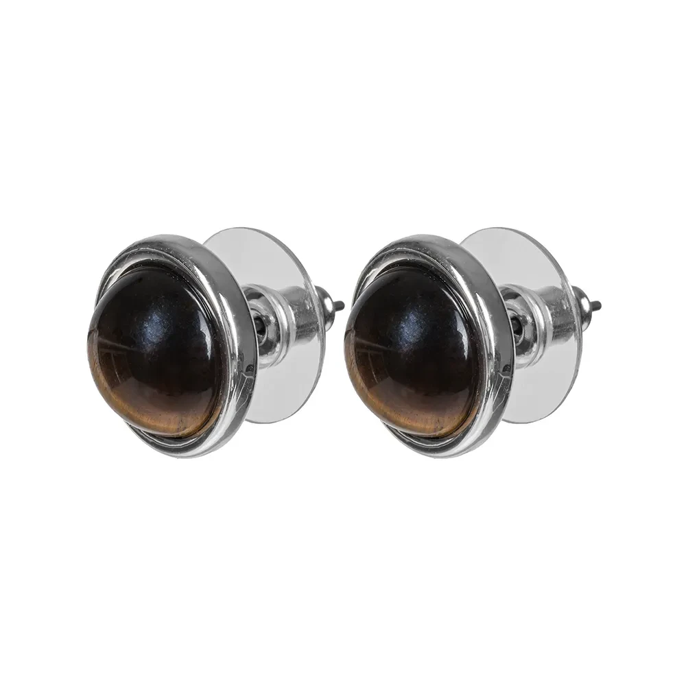 Fiore Luna Пусеты TIGER EYE LE1110 BR/S