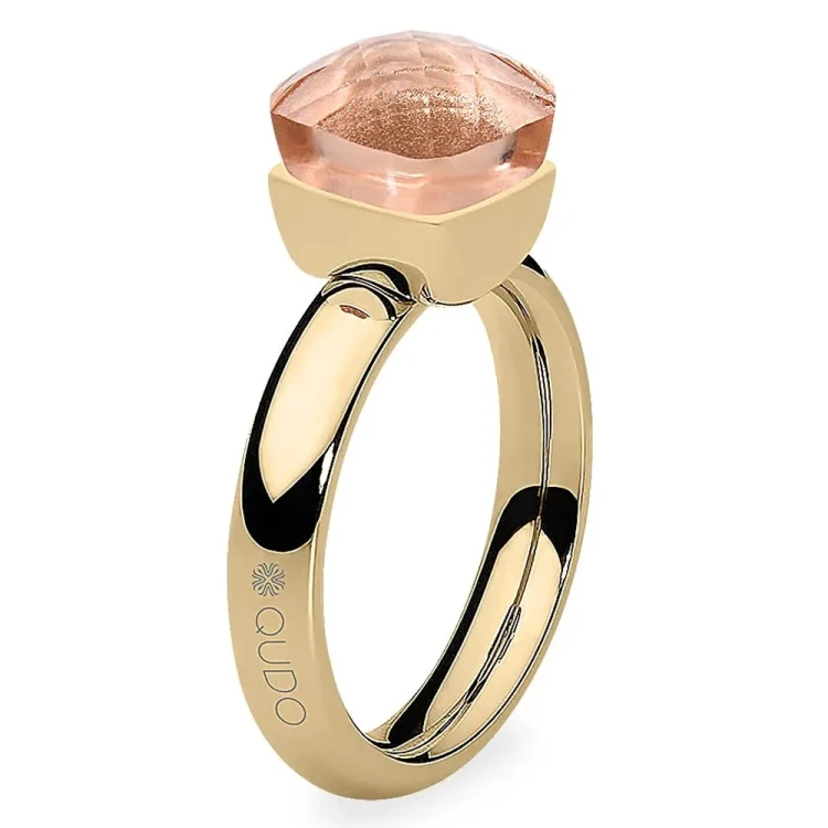 Кольцо Qudo FIRENZE 18 (G) Light Peach 107001/40-4205 18
