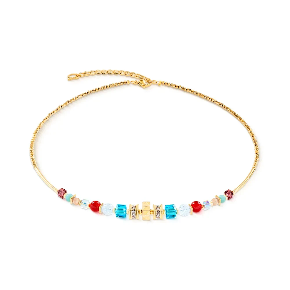 Колье Coeur de Lion Multicolour Gold 3023/10-1516