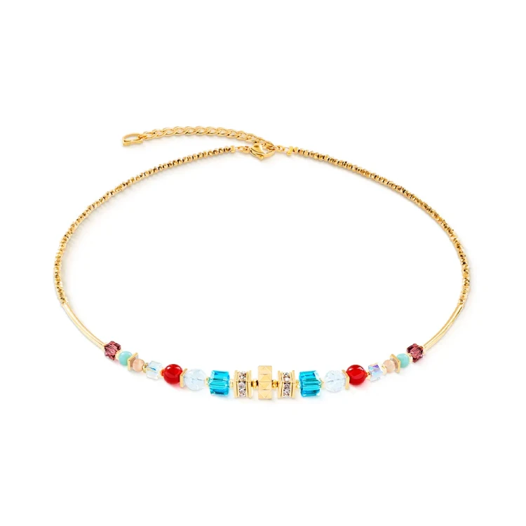 Колье Coeur de Lion Multicolour Gold 3023/10-1516