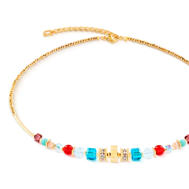 Колье Coeur de Lion Multicolour Gold 3023/10-1516