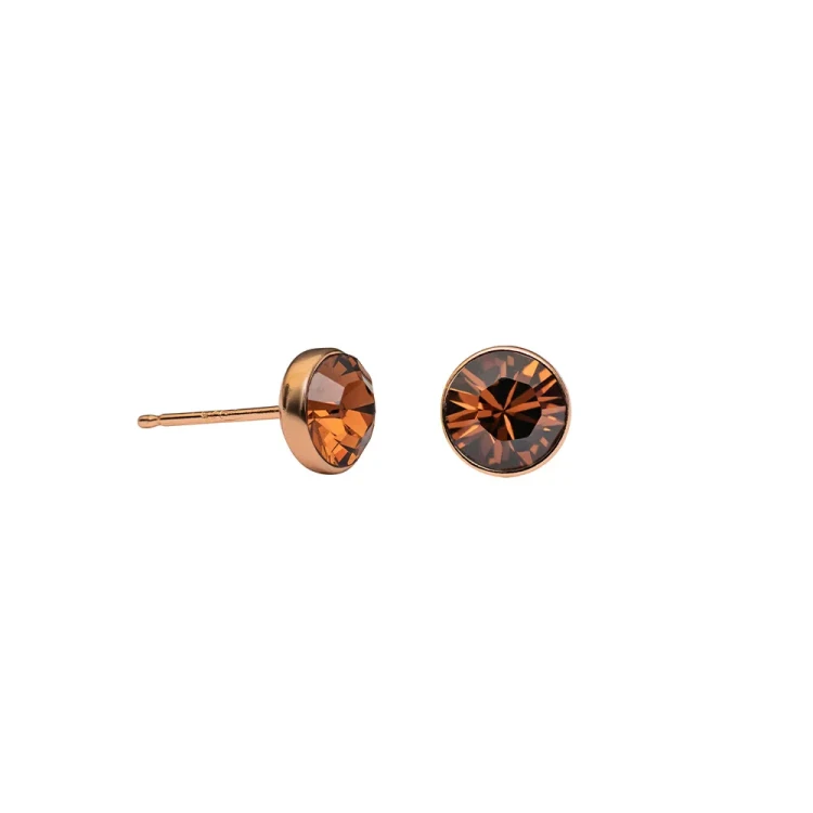 Fiore Luna Пусеты Smoked Topaz SWE297 ST RG