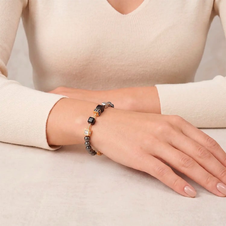 Браслет Coeur de Lion Grey-Gold 5086/30-1216
