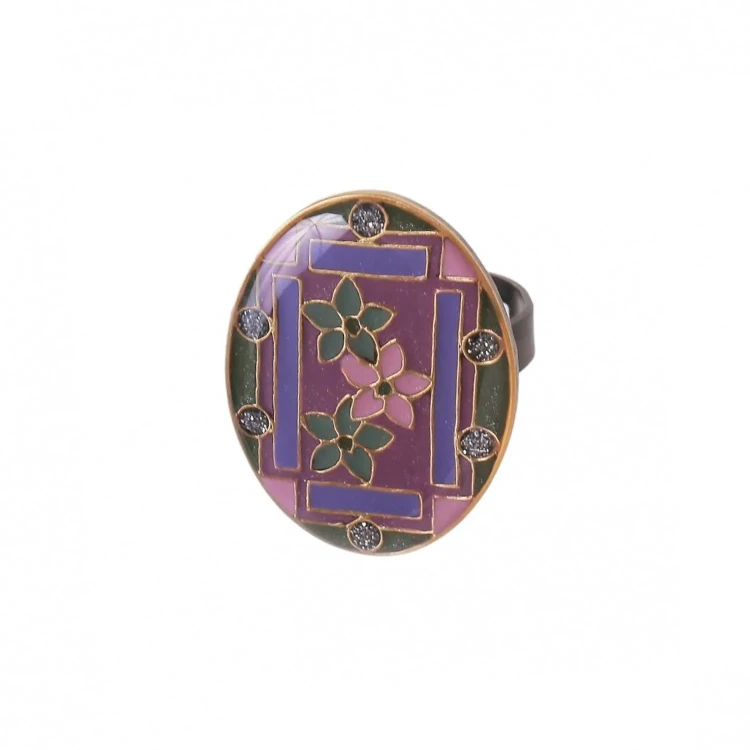 Кольцо Clara Bijoux Незабудки K75807-7 V
