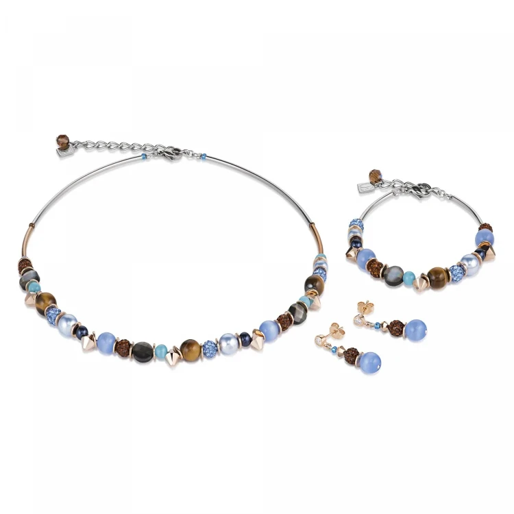 *Серьги Coeur de Lion Blue-Brown *4864/21-0711