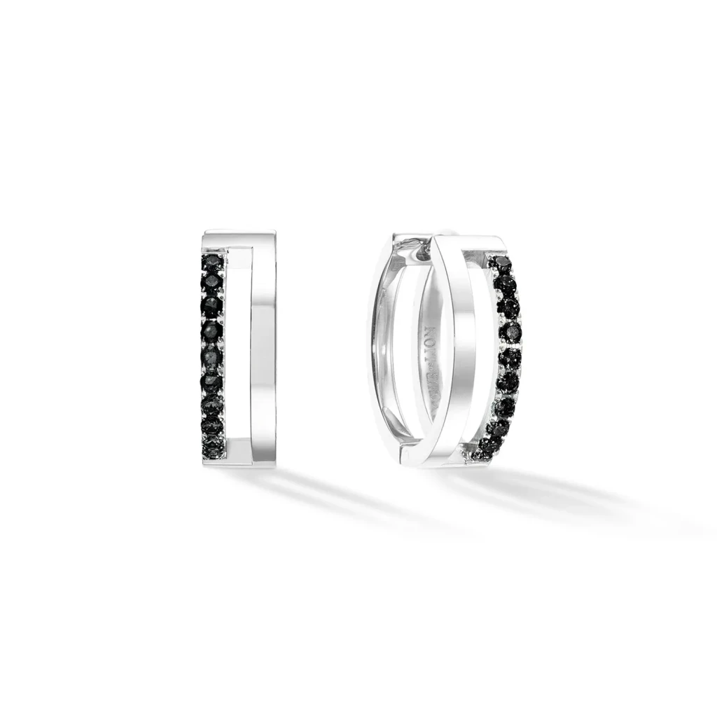 Серьги Coeur de Lion Black-Silver 0136/21-1317