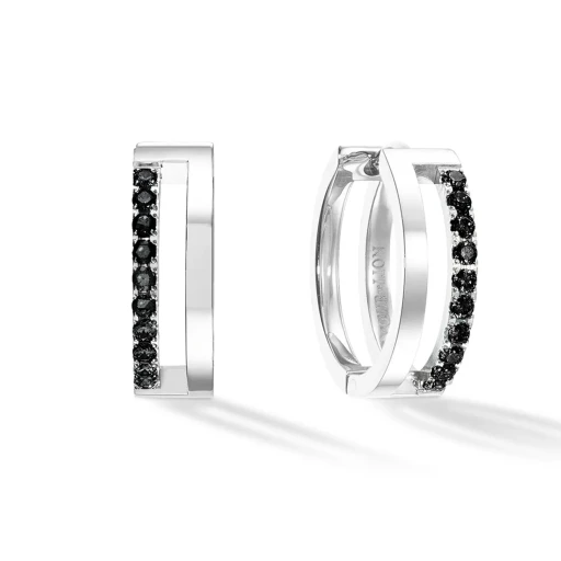 Серьги Coeur de Lion Black-Silver 0136/21-1317