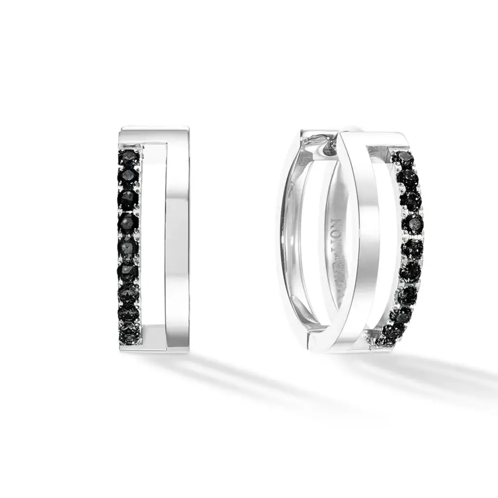 Серьги Coeur de Lion Black-Silver 0136/21-1317