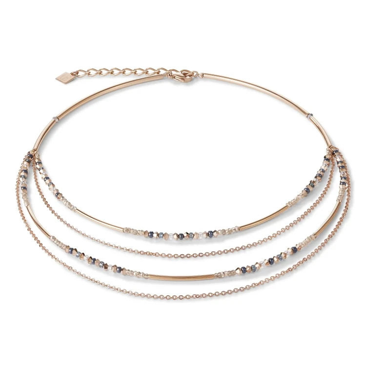 Колье Coeur de Lion Rose Gold-Grey 5040/10-1200