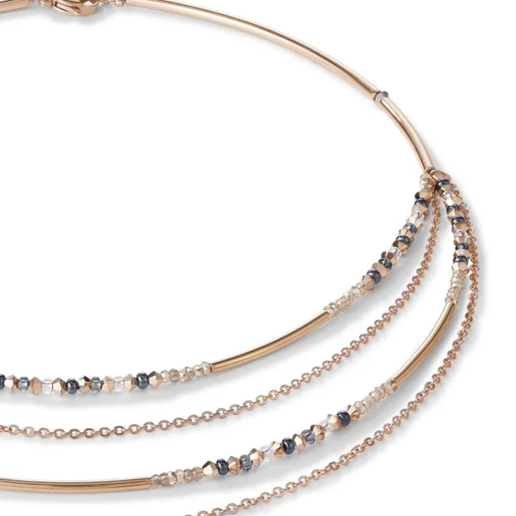 Колье Coeur de Lion Rose Gold-Grey 5040/10-1200