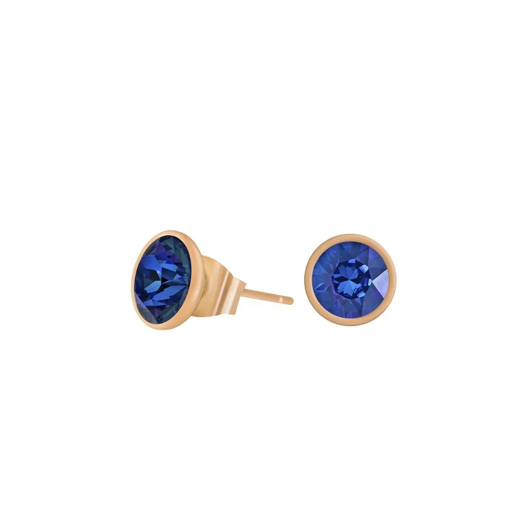 Пусеты Crystal Royal Blue SWE298 CRB RG